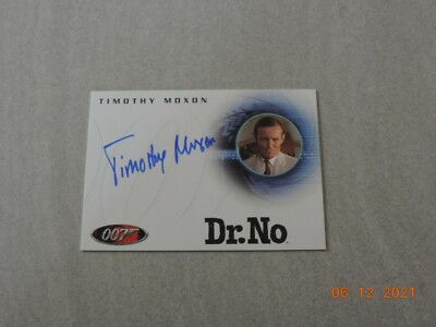 James Bond The Complete 40th Autograph Card A65 Timothy Moxon