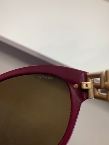 Versace Mod 4283 Sunglasses Bordeaux Brown Cat-Eye Oversize 57-17-140 Italy - Picture 12 of 16
