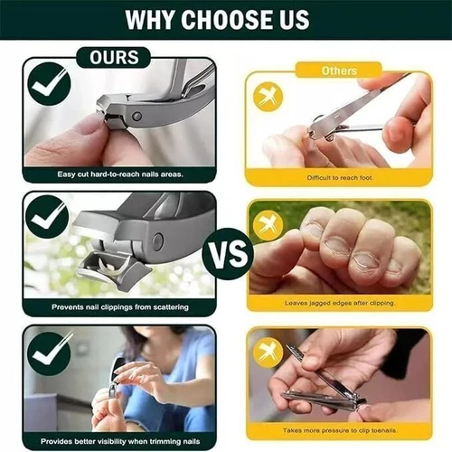 Toenail Clippers for Thick Ingrown Nails Heavy Duty Toe Nail Clippers Seniors - Picture 6 of 19