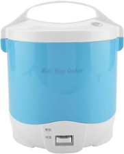 Elektrischer Reiskocher mini, 24V 180W 1.6L Tragbar Multifunktional Auto blau