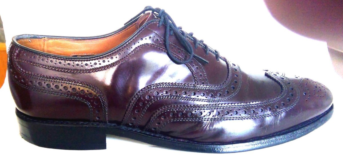 Allen Edmonds McAllister Wingtip Oxfords Burnished Dark  display picture 2