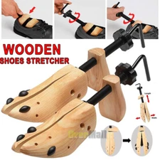 One/Pair 2-Way Adjustable Wooden Shoe Stretcher Expander Men Women Boot Shoes US