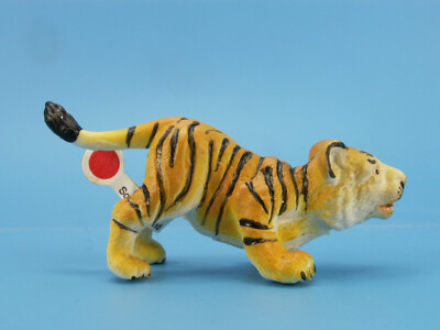 #W255 Schleich 14092 Tigerbaby   kleines Fähnchen 1994   2003 / Germany