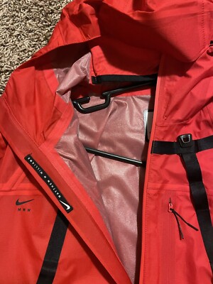 NEW! Nike x Matthew M Williams MMW Red Jacket Built-In Facemask