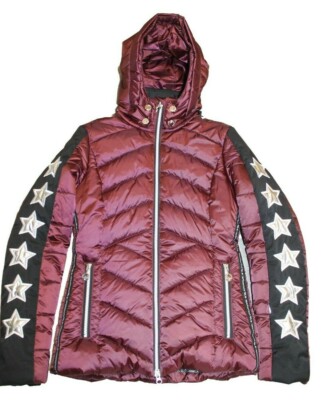 Sportalm Kitzbühel Sci Donna Giacca Blevio Nero Rosso Taglia 34 XS