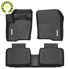 All Weather Floor Mats for 2015-2024 Ford Edge 3D Mold 1st & 2nd Rows Car Liners