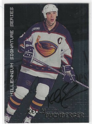 Kelly Buchberger 1999/00 BAP Meilennium Autograph Card #19 Atlanta Thrashers