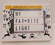 A4 LED Cinematic Light Box With DIY Decorative Cards New In Box