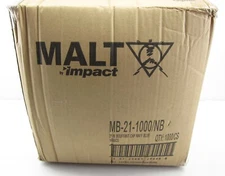 Malt Impact 21" Disposable Bouffant Caps Hair Nets Head Cover 1000 Case Blue