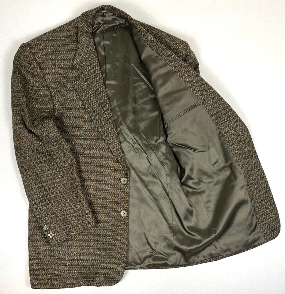 Chaqueta Blazer Hombre Missoni Uomo Tweed Lana Seda Hecha en Italia Talla IT48R US38R Foto 4 de 4