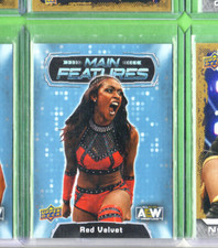 Red Velvet-Main Feat-AEW-2022 Upper Deck Card-#37-All Elite Wrestling-Mint