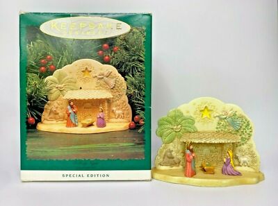 1996 Hallmark O Holy Night Four Piece Set Ornaments U20