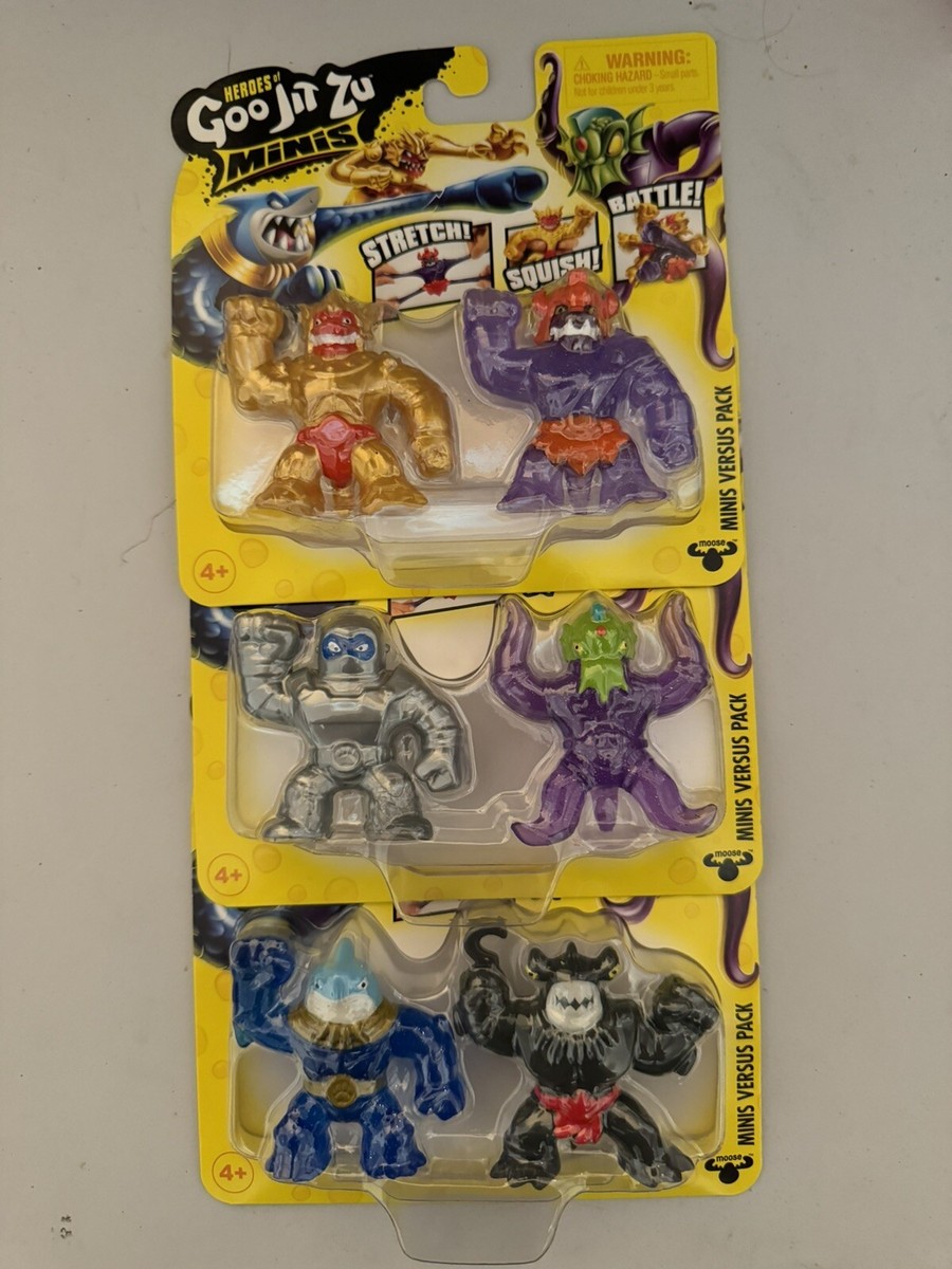 Moose Toys Heroes of GOO JIT ZU Minis Versus Packs Set of all 3