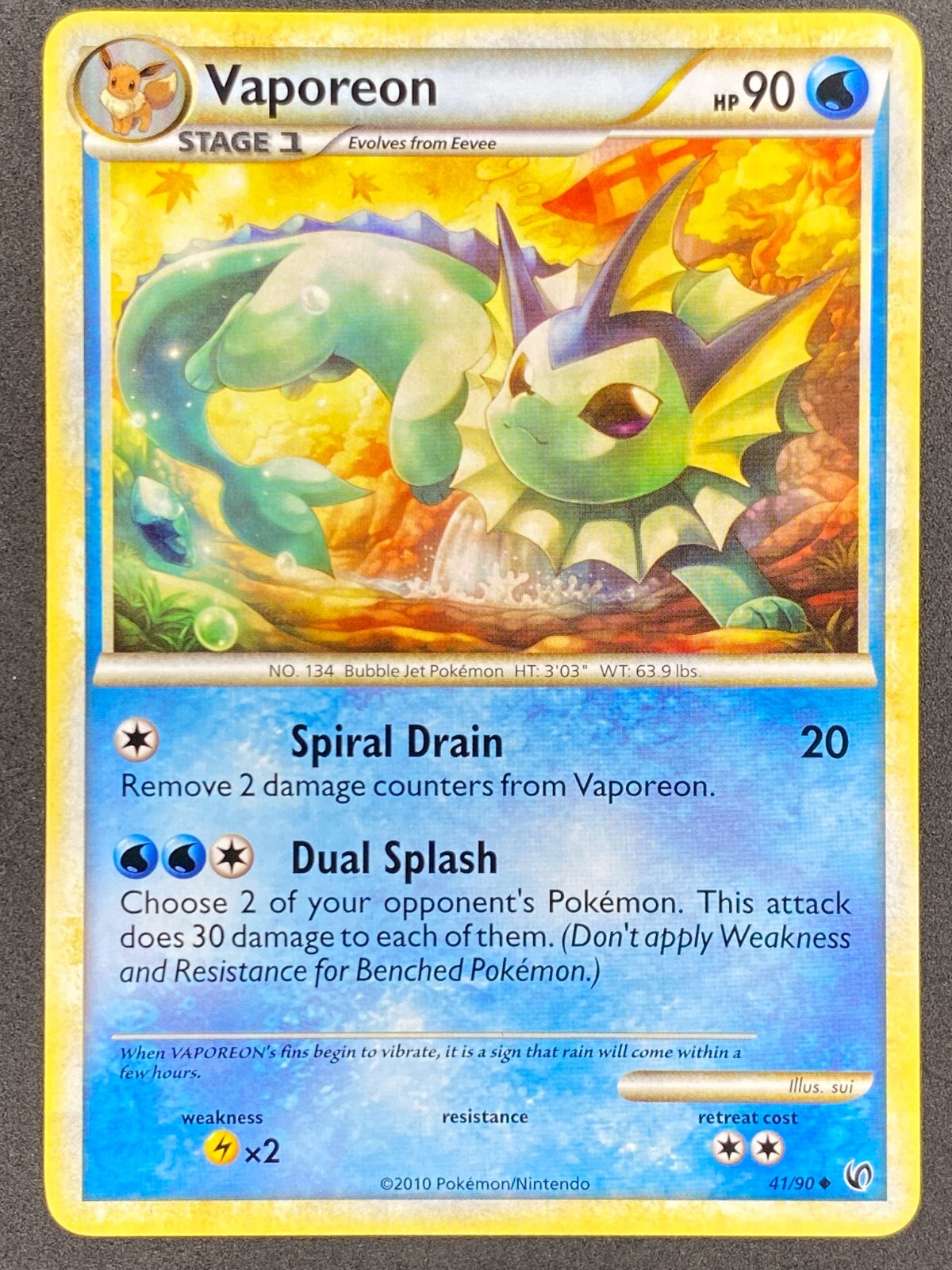 Pokémon Vaporeon 41/90 UD Undaunted LP/NM