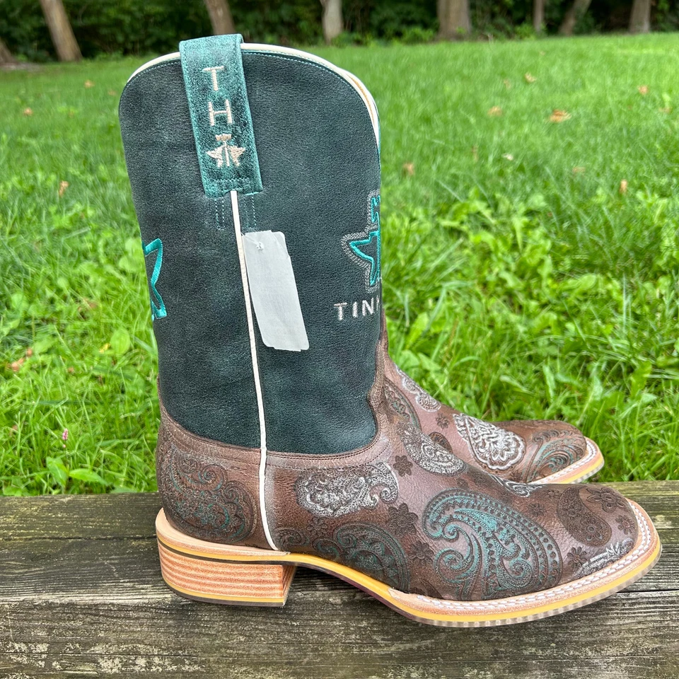 Женские сапоги Tin Haul модель Paisley Breeze Mandala Sole с квадратным носком 14-021-0007-1492 BR - Изображение 4 из 4