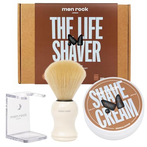 Men Rock The Life Shaver Shaving Gift Set for a Barber Standard Wet Shave (j7U)