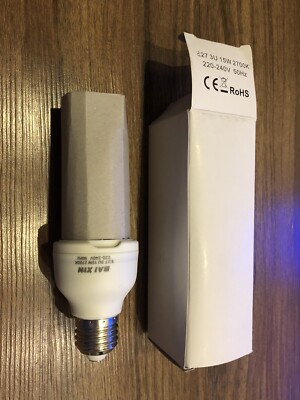 20x E27 3U 15W 2700K ENERGIESPARLAMPE NEU OVP