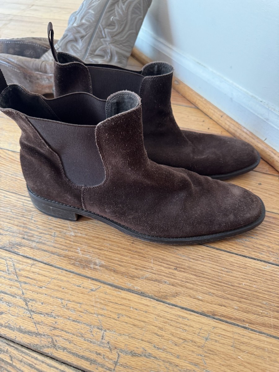 Banana Republic Men\'s Brown Leather Chelsea Boots size 10.5 Burnished Italian Leather Chelsea Boot | Banana Republic main image 3