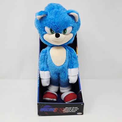Sonic the Hedgehog 3 Deluxe 13 inch Plush Jakks Pacific 2024 NIB NEW