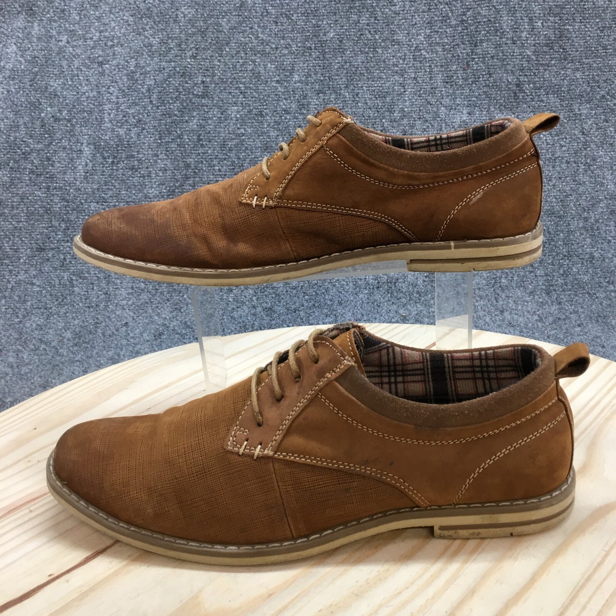 Steve Madden Dress Shoes Mens 10 Geraro Oxford Brown Leather 