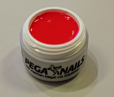 UV Farbgel *Scuderia Red*Beste Qualität*by PEGA NAILS* Über 30 Jahre Nägel