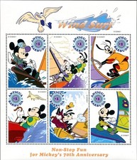 Disney 1998 Antigua & Barbuda - Mickey's 70th Anniversary Mini Sheet Nº1 - MNH