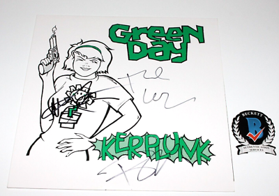 Green Day Kerplunk サイン入り GREEN DAY BAND SIGNED 'KERPLUNK