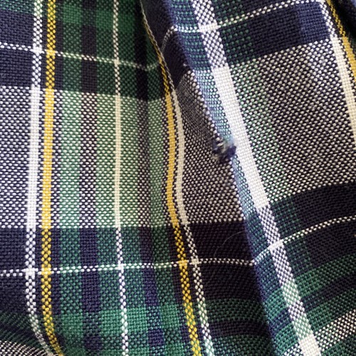 Parker Girls School Uniform Jumper Blue Green Plaid Sz 6 Vintage USA Pleated - Picture 3 of 10