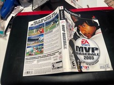MVP Baseball 2005 PS2 Box Art Insert ONLY Authentic Original