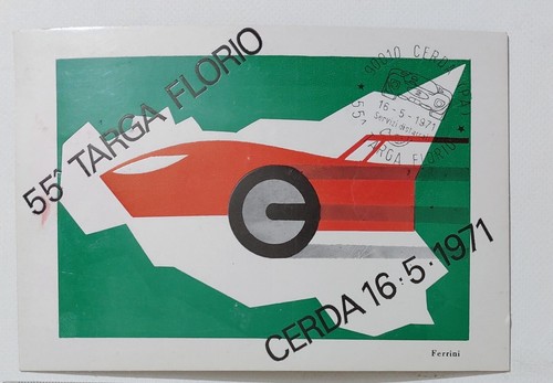 78260 /64 Postkarte Erster Tag 55. Plakette Florio 16.5.1971 - Bild 1 von 4