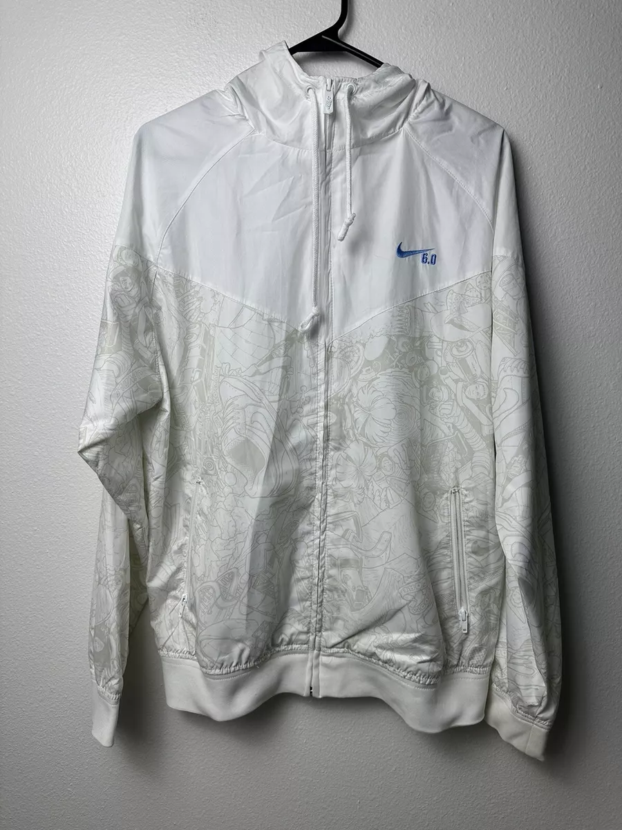 Nike SB 6.0 Windrunner Nigel Sylvester Skate Print Jacket Sz M Rare Windbreaker
