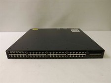 Cisco WS-C3650-48FS-s 48 POE 4X1G Ports Switch 1 x PWR-C2-1025WAC PSU