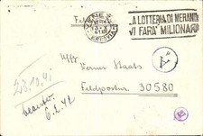 (X4271) FP aus VENEDIG an # 30580, Feldkommandantur 191, 13. X. 1941 + Inhalt