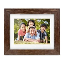 Aluratek 7" Distressed Wood Digital Photo Frame, Auto Slideshow Feature, USB/...