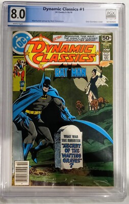 DYNAMIC CLASSICS #1 PGX 8.0 KEY BATMAN ISSUE BRONZE AGE NEWSSTAND NOT CGC CBCS