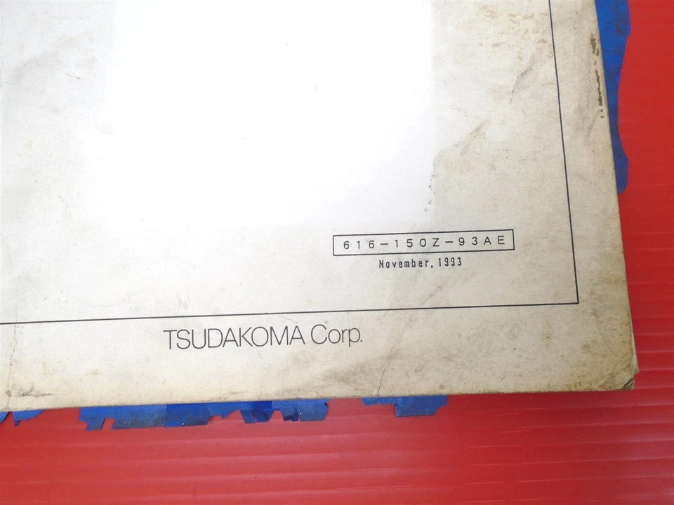 TSUDAKOMA - RZ-150 Manual de operación + TPC-Rz Manual de operación - 1993 Foto 4 de 4