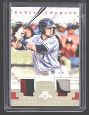 2016 Diamond Kings #DKM-DS Dansby Swanson Gold Dual Patch #'d /10
