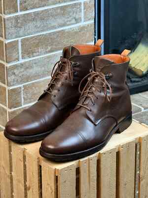 Heschung Nordmann Lace Up Leather Brown Ankle Boots UK:9.5  display picture 3