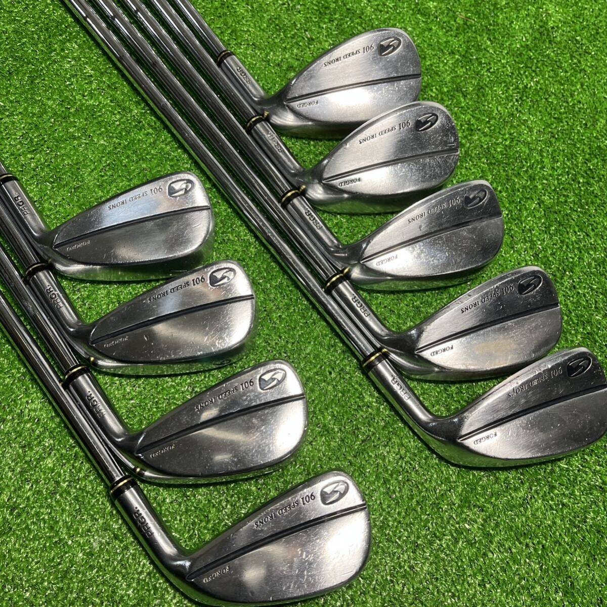 PRGR 901 SPEED 9pcs 4-Pw-Aw-Sw Iron Set Original Steel Flex M-43 