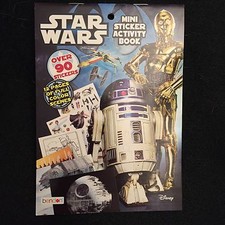 NEW STAR WARS Mini Sticker and Activity Book - Stickers Color Scenes 16 pgs