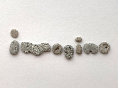Natural Letter Shaped IMAGINE Rocks Beach Pebble sign word Stones art/craft hag