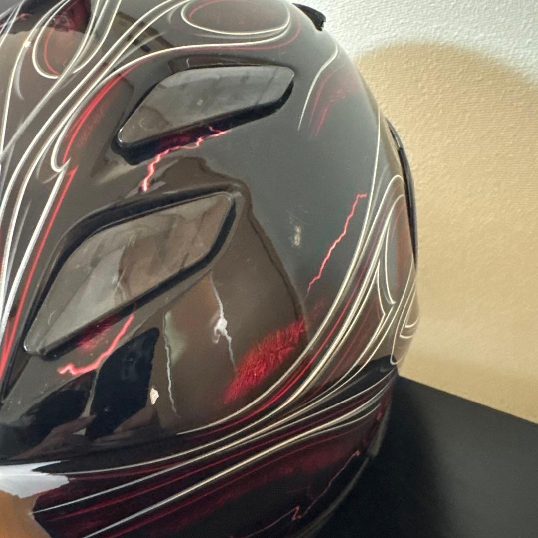 SHOEI XR-1100 Full Face Helmet Black Red Flame Size M Limited From