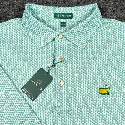 2026 MASTERS Peter Millar Polo Shirt Large Concessions Cup Performance Golf NEW