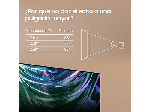 TV OLED 65" - Samsung TQ65S90DATXXC, OLED 4K, Procesador NQ4 AI Gen2 - Imagen 7 de 12