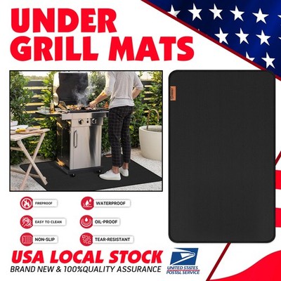 Hearth Rugs Fireproof Mats Fire Pit Mat For Wood Stove Fireplace Fire 48''x30''
