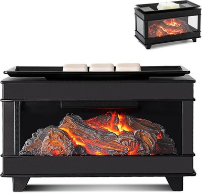 Freestanding Fireplace Wax Warmer,Electric Wax Melt Warmer,Wax Warmer for Sce