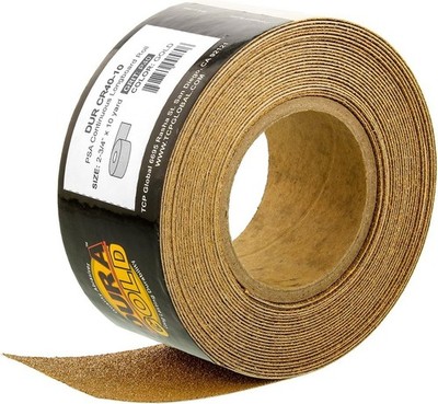 Dura-Gold 220 Grit Gold PSA Sandpaper Roll 20 Yards for Automotive & Woodworking