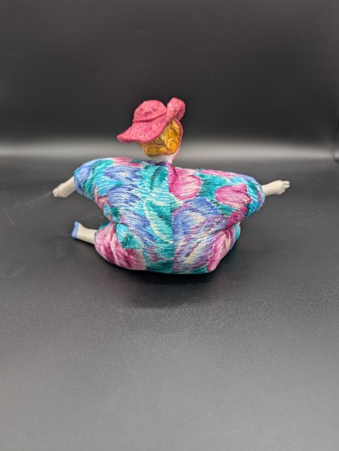 Vintage Art Poupee Millet Pink Cowboy Hat 1989 Signed - Picture 4 of 11