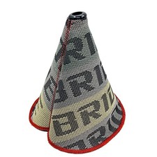 Jdm Style Blue Shift Boot Cover In Hyper Fabric With Red Stitching - Durable Fit Jdm Style Blue Shift Boot Cover In Hyper Fabric With Red Stitching - Durable Fit