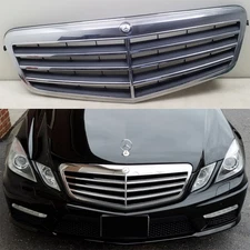 Front Grill For 2010-2013 Mercedes Benz W212 E550 E350 E63 E-Class W/Star Chrome